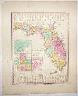 Item #008762 Florida (Map No. 17 from A New Universal Atlas. . . .). H. S. Tanner, Henry Shenk