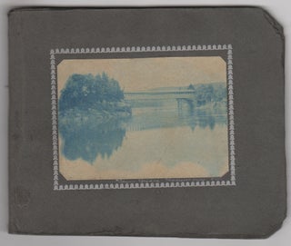 Item #008960 Small album with nine cyanotypes (and two photographs) of Brooklyn and outstate New...