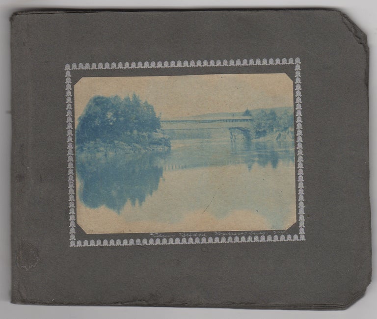 Item #008960 Small album with nine cyanotypes (and two photographs) of Brooklyn and outstate New York