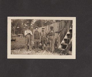 Photograph album documenting two itinerant roughnecks’ travel through New York, Pennsylvania, and Ohio until they found jobs at the Woodville Oil Field