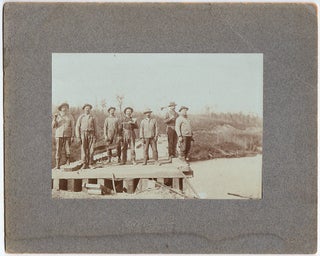 Item #009031 Occupational cabinet card photographs of Wisconsin lumbermen. photographer L. L....