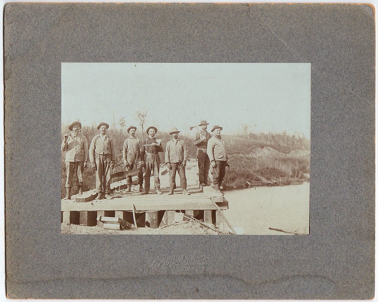 Item #009031 Occupational cabinet card photographs of Wisconsin lumbermen. photographer L. L. Richardson.