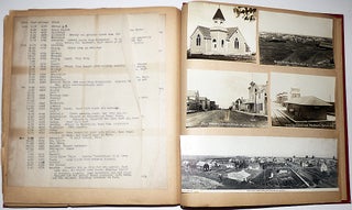 Memory book assembled by one of the first U.S. YMCA workers to deploy during World War One who later received a commission in the Army and after the Armistice served as a missionary in North Dakota.