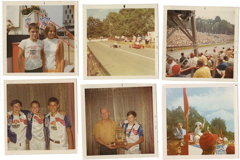 Item #009057 PHOTOGRAPHIC ARCHIVE DOCUMENTING A TEENAGER'S SUCCESSFUL TWO-YEAR SOAP BOX DERBY CAREER. David Brenstuhl and family.