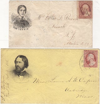 Item #009442 Two campaign advertising envelopes promoting the candidacy of the first Republican...
