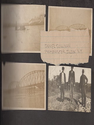 PHOTOGRAPH ALBUM RECORDING EARLY 20TH CONSTRUCTION PROJECTS ALONG THE ERIE CANAL