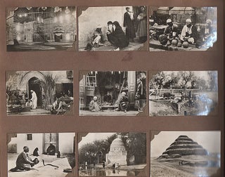 An exceptional photograph album documenting the life of a well-to-do expatriate family in Shanghai, China which includes travels to India, Egypt, and Italy to see Mount Vesuvius