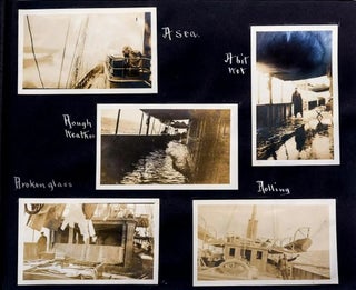 “TAKING SURVIVORS ABOARD . . . FINLAND AFTER BEING TORPEDOED.” A terrific photographic record J. P. Morgan’s yacht, the USS Corsair, which was leased by the Navy during World War One to serve as an escort and patrol ship