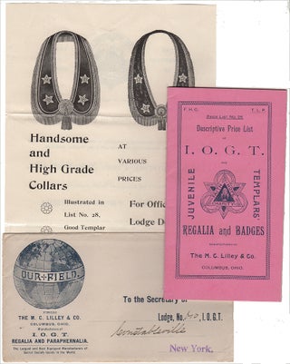 Item #009768 “HANDSOME AND HIGH GRADE COLLARS FOR OFFICERS, LODGE DEPUTIES AND MEMBERS” – A...