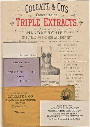 Item #009830 Colgate & Co’s Concentrated Triple Extracts for the Handkerchief. An advertising...