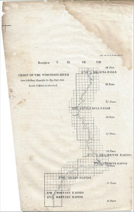 1852 – Congressional pamphlet containing eight maps illustrating different sections of the Wisconsin River