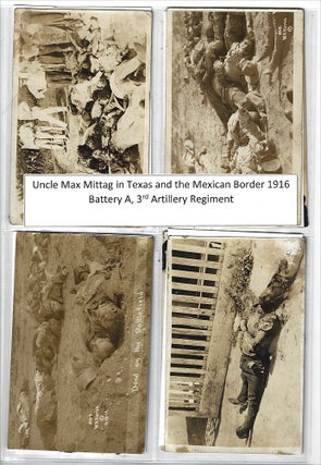 Item #009873 1916 – Collection of photographs from the Mexican Border War including piles of...