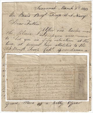 Item #009880 1813-1817 – Three letters related to the War of 1812 naval service and prize money...