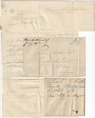 Item #009982 1828 – Letter from Joseph Rolette at Prairie du Chien, Michigan Territory to...