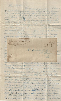 Item #009988 1843 – Letter from an important missionary at the Oneida Duck Creek Reservation in...