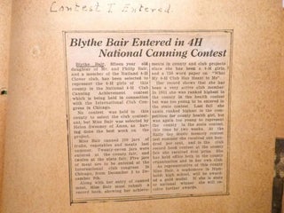 1931-1936 – A huge handmade scrapbook documenting an Iowa teenager’s participation and leadership in her county’s 4-H program.