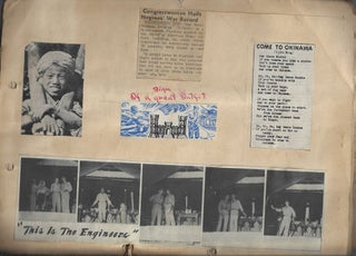 Item #010057 1944-1946 – Scrapbook compiled by an African-American soldier while serving as a...