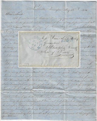 Item #010097 1846 – Letter describing the celebrations in Nashville, Tennessee as...
