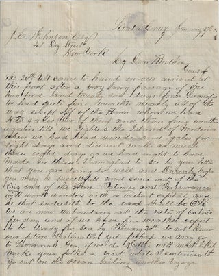 1867-1874 – Three letters from one of the worst (or unluckiest) sea captains who later established one of the most popular and long-lived ship chandleries on Martha’s Vineyard