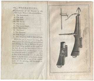 Item #010188 1791 – An article regarding harpoon whale guns from “Papers in Mechanicks”...