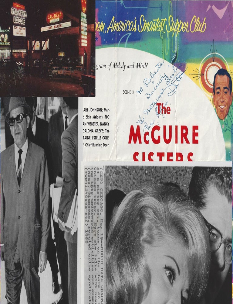 Item #010192 1960-1965 &ndash; A one-of-a-kind mini-collection related to the love affair between the na&iuml;ve Midwestern singing star, Phyllis McGuire, and the dangerous Chicago mob boss, Sam Giancana