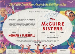 1960-1965 – A one-of-a-kind mini-collection related to the love affair between the naïve Midwestern singing star, Phyllis McGuire, and the dangerous Chicago mob boss, Sam Giancana