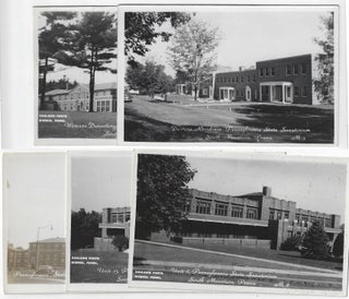 Item #010216 Circa 1945 – Five real photograph postcards showing the facilities of the...