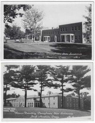 Circa 1945 – Five real photograph postcards showing the facilities of the Pennsylvania State Sanatorium at South Mountain