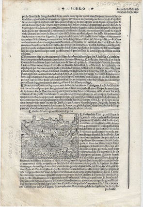 Item #010251 1535 - Leaf from the Supplementum Supplementi de le Chroniche...