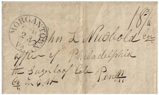 1844 – Letter from a land speculator to a potential investor regarding the difficulty in purchasing a large tract of land near Kingwood in western Virginia