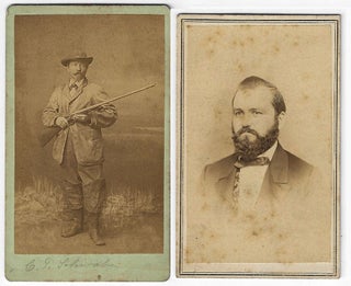 1873 – An impressive U.S. State Department Naturalization Certificate for a German immigrant who opened a boot-making shop in St. Louis, Missouri along with two cdvs, one in duck-hunting gear wearing a pair of what, no doubt, are boots that he made himself