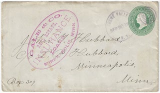 1881 – Letter written on a photomechanically illustrated lettersheet advertising a boarding house in the Adirondack mountains