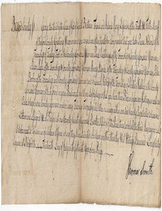 Item #010697 1775 &ndash; A warrant directing Pennsylvania sheriff arrest several men on the charge of &ldquo;Felonious Trespass&rdquo; signed by Justice of the Peace Thomas Smith, a member of the Bedford County Pennsylvania revolutionary Committee of Correspondence, who would become a Revolutionary War Colonel and later be arrested for opposing the state&rsquo;s first Constitution of 1776. Thomas Smith.