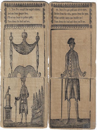 1819 &ndash; Sands, [Benjamin]. Metamorphosis; or, a Transformation of Pictures, with Poetical Explanations, for the Amusement of Young Persons. New York: Samuel Wood and Sons. Printed by J. Rakestraw, Philadelphia, 1819.
