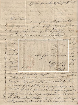 1839-1850 &ndash; Archive of correspondence related to the Ames Manufacturing Company, one of the first sword-makers in the United States and the premier provider of edged weapons to the federal government