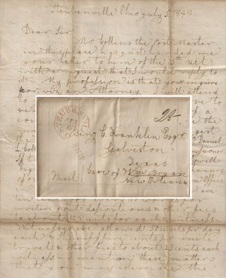 Item #010735 1844 – Reply by a prominent Ohio attorney to a request from an even more important...