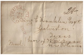 1844 – Reply by a prominent Ohio attorney to a request from an even more important Republic of Texas former judge-turned-lawyer recommending several local candidates to take a deposition in Steubenville