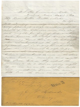 1862 &ndash; Letter from a sailor aboard the USS Commodore Hull describing the Union Navy&rsquo;s...