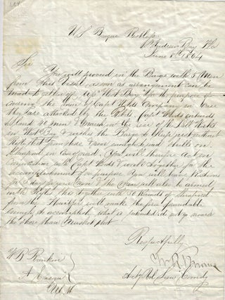 1864 &ndash; The commander of a Union gunboat orders one of his ensigns to assist the...