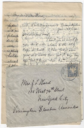 Item #010748 1900 – Letter and photographs from an American physician training to become an...