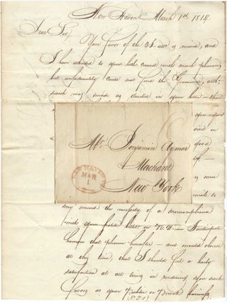 Item #010752 1814 &ndash; Letter from an eager-to-please young man, who later would be ordained as a...