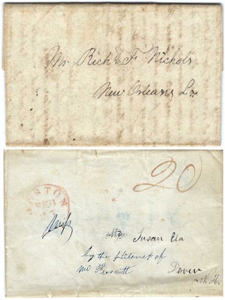 1837 &ndash; A long, three-page letter describing a businessman&rsquo;s journey from New Orleans to Velasco, then overland by foot to Washington, Texas, where he was murdered by &ldquo;desperados&rdquo;