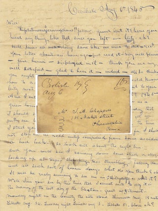 1843 &ndash; A hatter in Carlisle, Kentucky, excitedly reports Congressional vote totals to a friend...