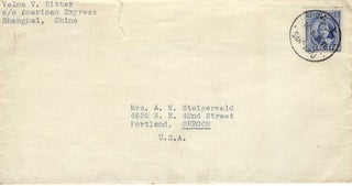 1933 – Letter from a 29-year-old woman living in Shanghai as a travelling companion for a wealthy older couple