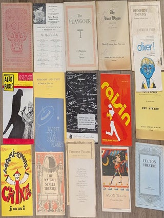 1911-1987 &ndash; A collection of 27 programs, mostly from New York and London theatres