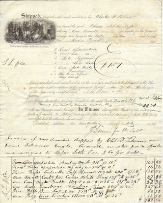 1835 – A letter of regret written on an impressive Military Ball invitation Major General in the New York State Militia informs a subordinate that he and several other officers would not be able to attend a militia assembly in Watertown