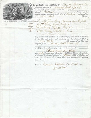 1835 – A letter of regret written on an impressive Military Ball invitation Major General in the New York State Militia informs a subordinate that he and several other officers would not be able to attend a militia assembly in Watertown