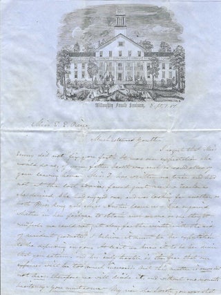 1851 &ndash; Letter from the Principal of the Willoughby Female Seminary requesting a former student to take a part-time teaching position at the school