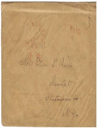 1851 &ndash; Letter from the Principal of the Willoughby Female Seminary requesting a former student to take a part-time teaching position at the school