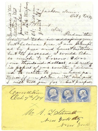 1874 &ndash; Letter from a young wife in Tennessee whose family was left destitute following the...